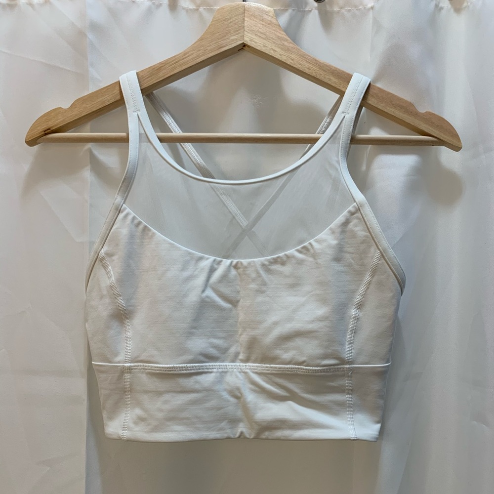 High neck, long line, lululemon bra top